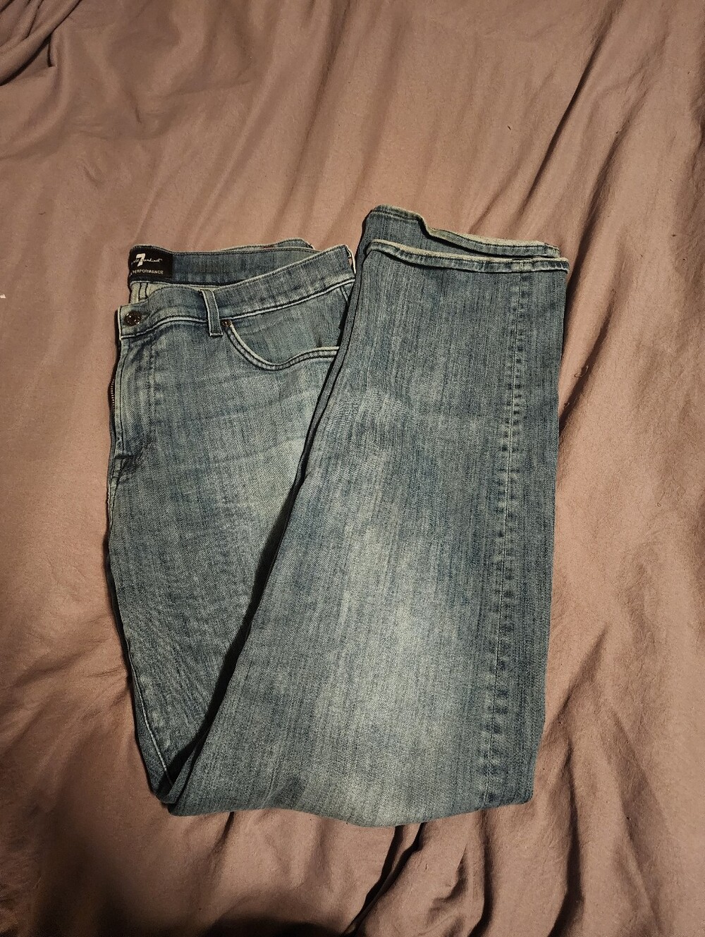 7 For All Mankind Men's Straight-Leg Jeans Size 36 Luxe Performance